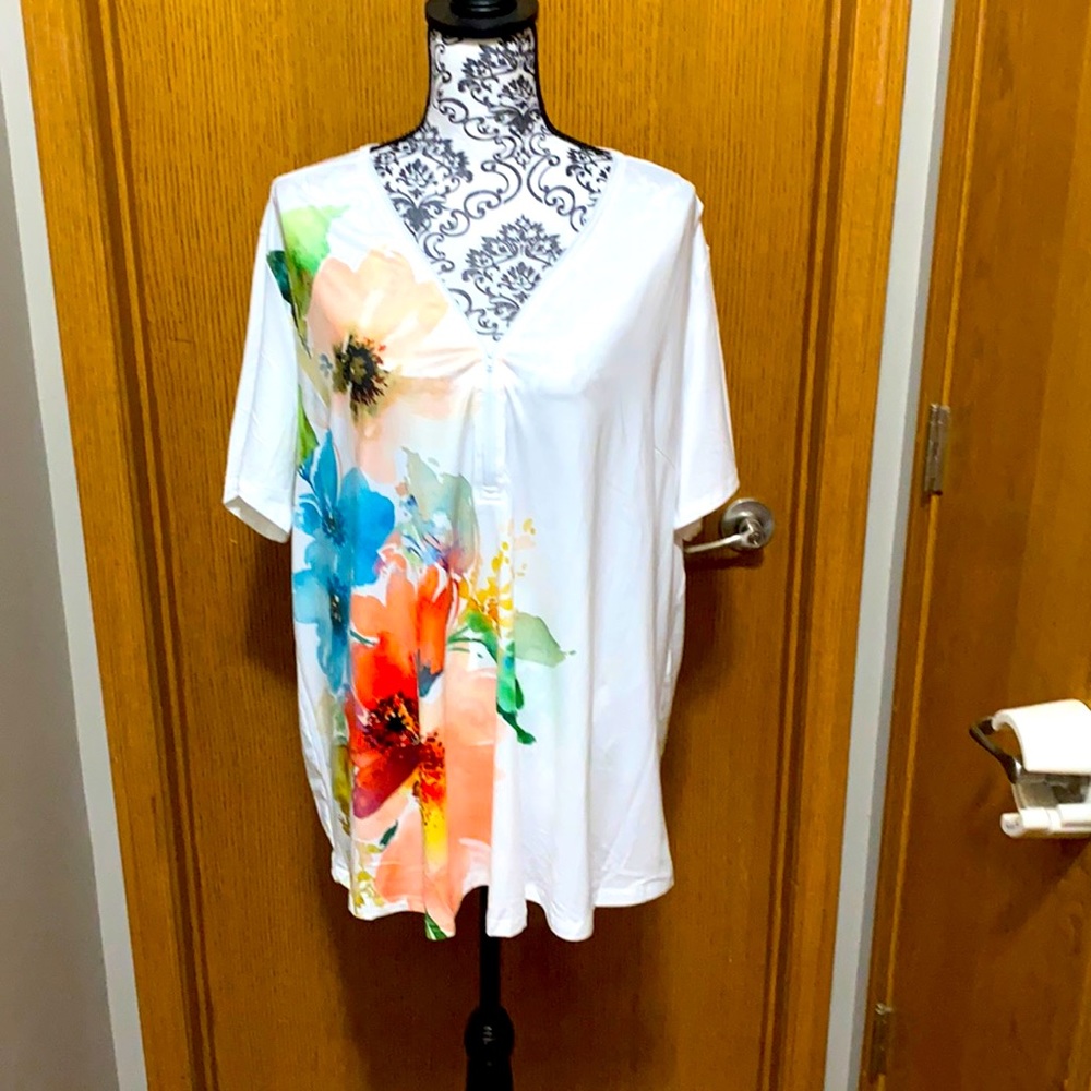 Pixy Lady zippered shirt size 1x NWT